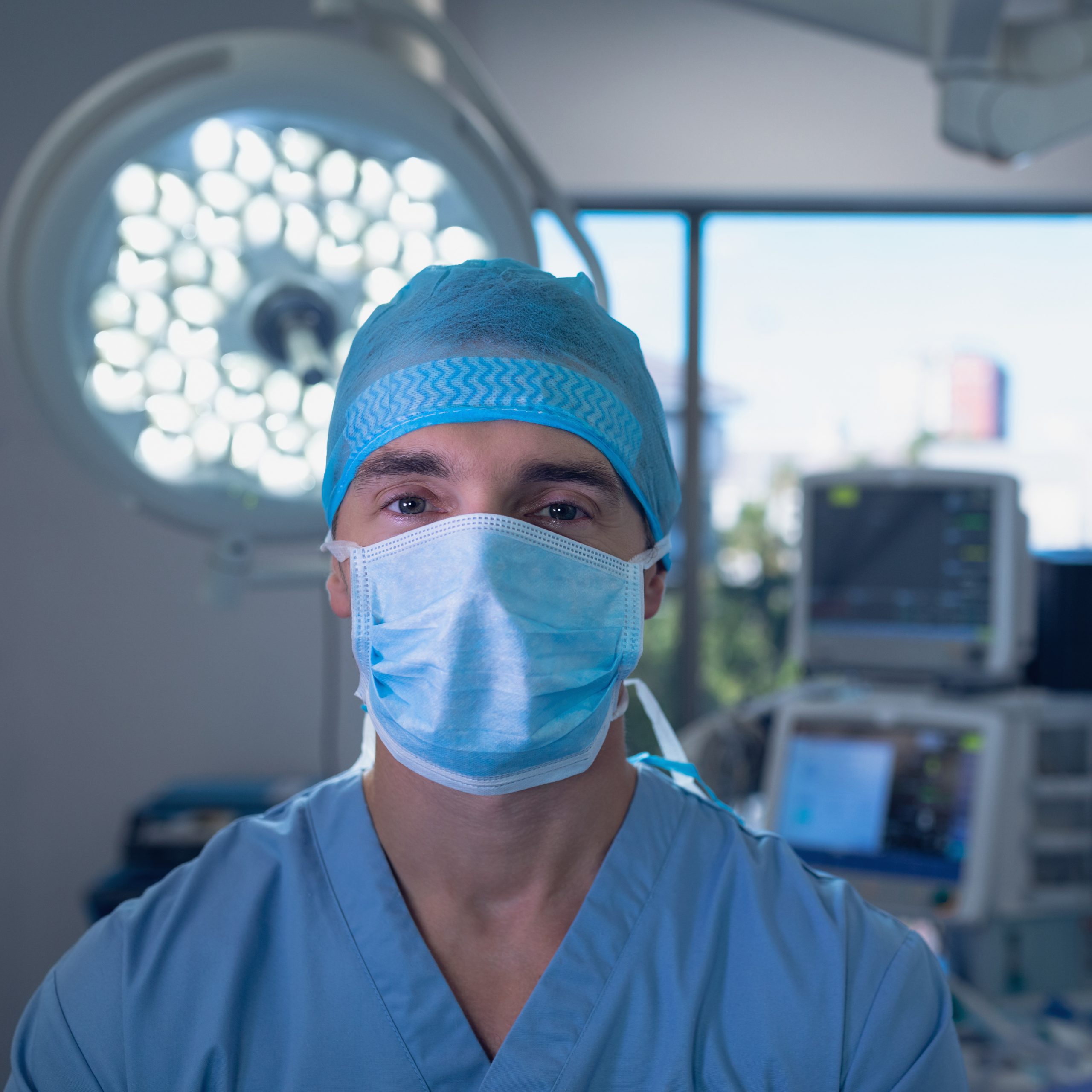 Doctor with Type IIR Face Mask