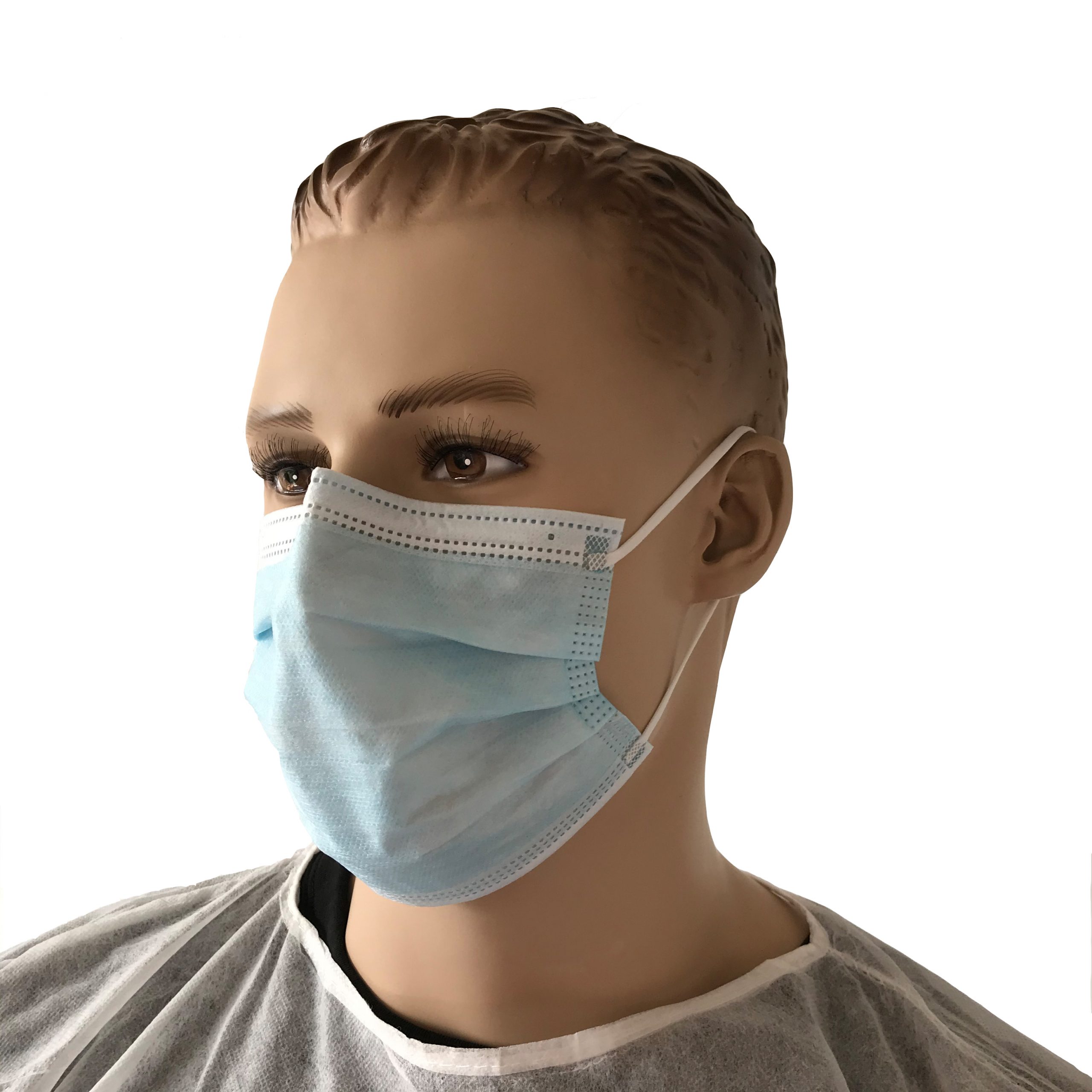 Man wearing Type IIR Face Mask