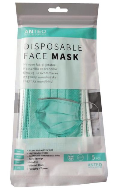 5-pack Face Masks